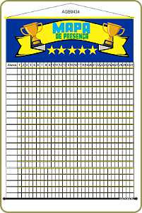 BANNER PEDAGÓGICO INFANTIL CAMPEÕES DA PRESENÇA 120X80CM