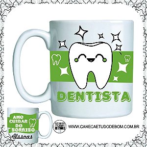 CANECA DENTISTA CERAMICA 325ML