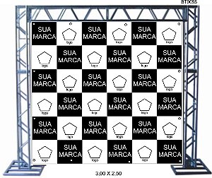 Backdrop 2500x2500 mm lona front light 440 g com ilhós