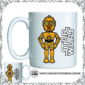 CANECA PERSONALIZADA CPO-3 STAR WARS CERÂMICA 325 ML