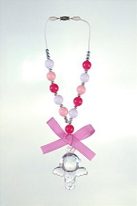 CHAVEIRO INFANTIL ACRILICO ROSA