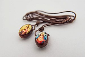 ESCAPULARIO PAU BRASIL OVAL GD