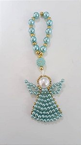 DEZENA PEROLA ANJO DA GUARDA AZUL