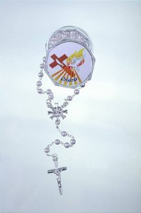 TERÇO PEROLA CRISMA BRANCO CX
