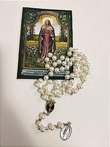 TERÇO C/ FOLHETO NSA SRA LAGRIMAS 8MM CORRENTE