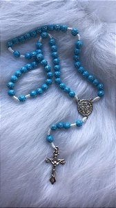 TERÇO CRUZ CORDAO AZUL