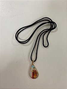 CORDAO PRETO C/ MEDALHA GOTA