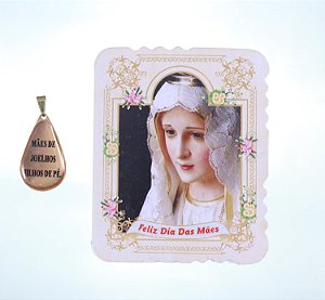 CARTAO DAS MAES C/ MEDALHA