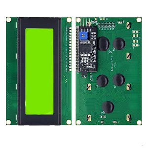 Display LCD 20x4 Verde - Com módulo I2C