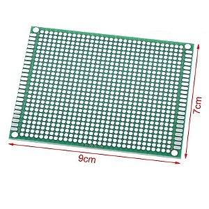 Placa de circuito impresso 7x9 cm