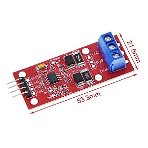 Módulo De Controle De Fluxo Automático, Serial UART Nível Conversão Mútua, TTL para RS485 vermelho