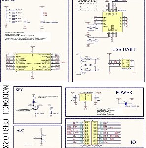 Placa de desenvolvimento do módulo sem fio, Internet das coisas - ESP-12E