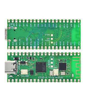 Raspberry Pi Pico W Board, RP2040, 2.4G WiFi, Micro Dual-Core, 264KB ARM, microcomputadores, de alto desempenho, Cortex-M0 Processador