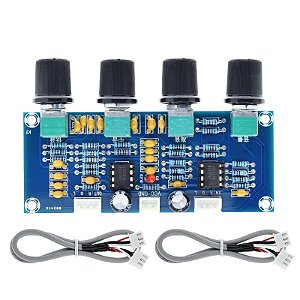 XH-A901 NE5532 Tone Board Preamp - Controle de Graves e Agudos, Ajuste de Volume, Tone Controller para Amplificador