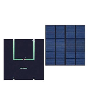 Painel Solar para Carregador de Celular de Bateria - Mini Sunpower Sistema Solar, Policristalino, DIY, 6V, 660mA, 4W, 170x170mm