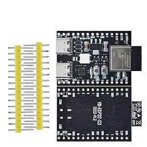 Placa de Desenvolvimento ESP32-C3 - WiFi, Bluetooth 5.0, Dual Type-C Núcleo Board - Ideal para Projetos de (IoT) - Modelo ESP32-C3-DevKitM-1
