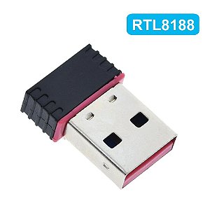 Mini Adaptador USB WiFi MT7601 - Receptor Sem Fio, Placa de Rede Dongle, Antena Externa, 802.11n, 150Mbps