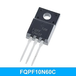 Transistor TO-220F FQPF10N60C - 10 Peças
