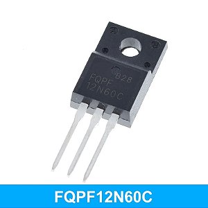 Transistor TO-220F FQPF12N60C - 10 Peças