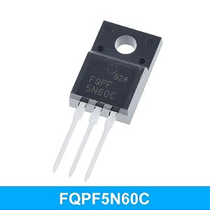 Transistor TO-220F FQPF5N60C - 10 Peças