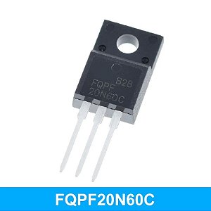 Transistor TO-220F FQPF20N60C - 10 Peças
