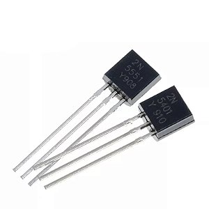 Kit de Transistores 2N5551 e 2N5401 TO-92 (50 Peças)
