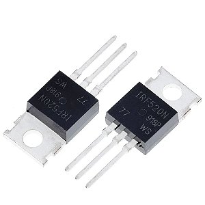 Kit de Transistores MOSFET IRF520N TO-220 (10 Peças)