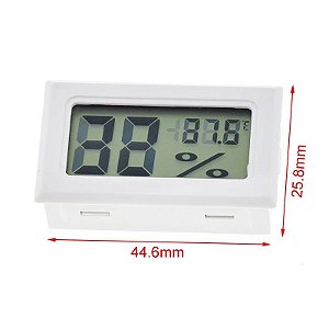 Termômetro digital LCD - Branco