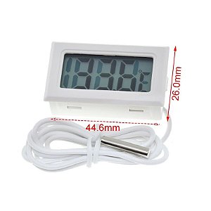 Termômetro digital LCD - Branco + sensor