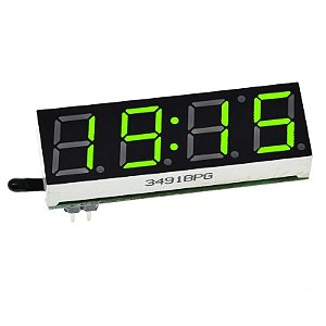 Relógio Digital LED para Arduino - Verde