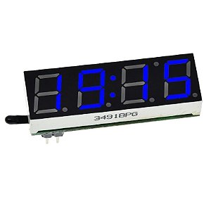 Relógio Digital LED para Arduino - Azul