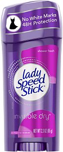 Desodorante Lady Speed Stick Bastao Invisible Dry Shower Fresh 65g