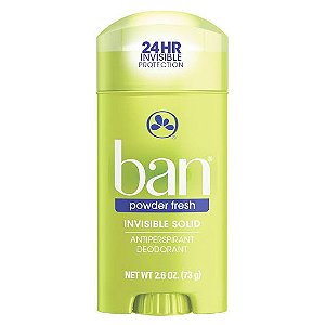 Desodorante Ban Powder Fresh Sólido Invisível Antitranspirante 73g