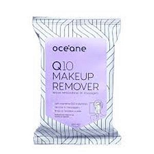 LENÇOS REMOVEDOR DE MAQUIAGEM OCÉANE Q10 MAKEUP REMOVER 20UN