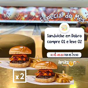 ESPECIAL DE MARÇO: Compre 01 Sanduiche e GANHE outro! *Consulte as regras do cupom na descrição*.