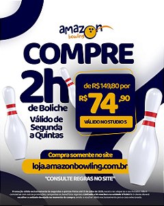 PROMO DE JULHO STUDIO 5 - 02 horas de Boliche DE R$149,80 POR APENAS R$74,90 *Consulte as regras na descrição*