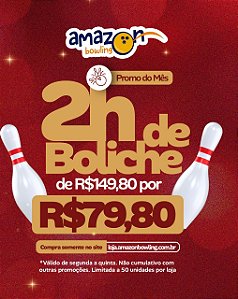ADRIANÓPOLIS: Promo - 02 horas de Boliche DE R$149,80 POR APENAS R$74,90 *Consulte as regras na descrição*