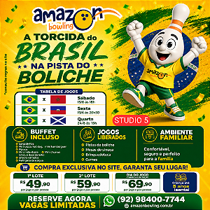 19/06 - STUDIO 5 NA COPA - Torcida Amazon Bowling 🎉