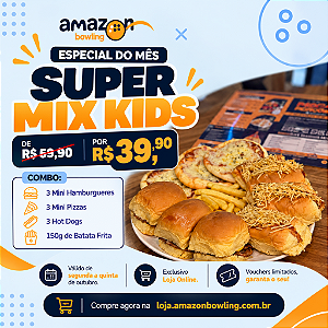 ESPECIAL DE OUTUBRO - SEG A QUINTA: Combo Super Mix Kids por apenas R$39,90 *Consulte as regras do cupom na descrição*.