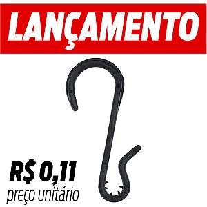 Cabide Preto Gancho Calça ref. 1380 5cm - 500 peças