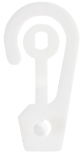 Cabide Gancheira Branco 4,8cm - 1000 peças