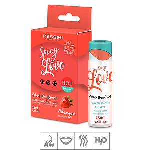  Gel/Óleo Comestível Spicy Love Hot 15ml Pessini 