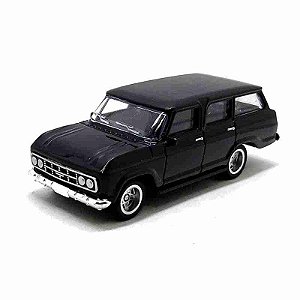 Veraneio Preta CKS - Escala 1/64 - Pneus de Borracha