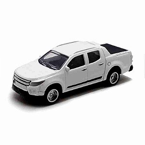 DUPLICADO - Chevrolet S10 branca CKS - Escala 1/64 - Pneus de Borracha