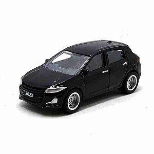 Chevrolet Onix Preto CKS - Escala 1/64 - Pneus de Borracha