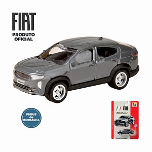 Fiat Fastback cinza CKS - Escala 1/64 - Pneus de Borracha