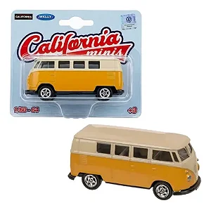 Kombi Corujinha Amarela - California Minis - Welly - 1/64