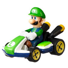 Luigi - Standard Kart - Hot Wheels 1/64 - Mario Kart