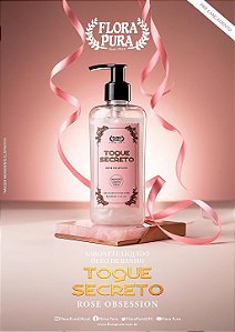 Óleo de Banho - Sabonete Líquido Toque Secreto Rose Obsession 250ml