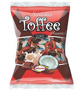 Bala Mastigável Toffee Sortidas 600g -  Santa Rita